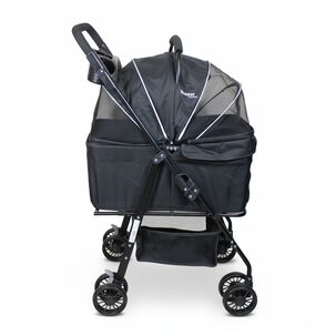 Coche Para Mascotas Transportable 2 En 1 Flexipet Gold Gris